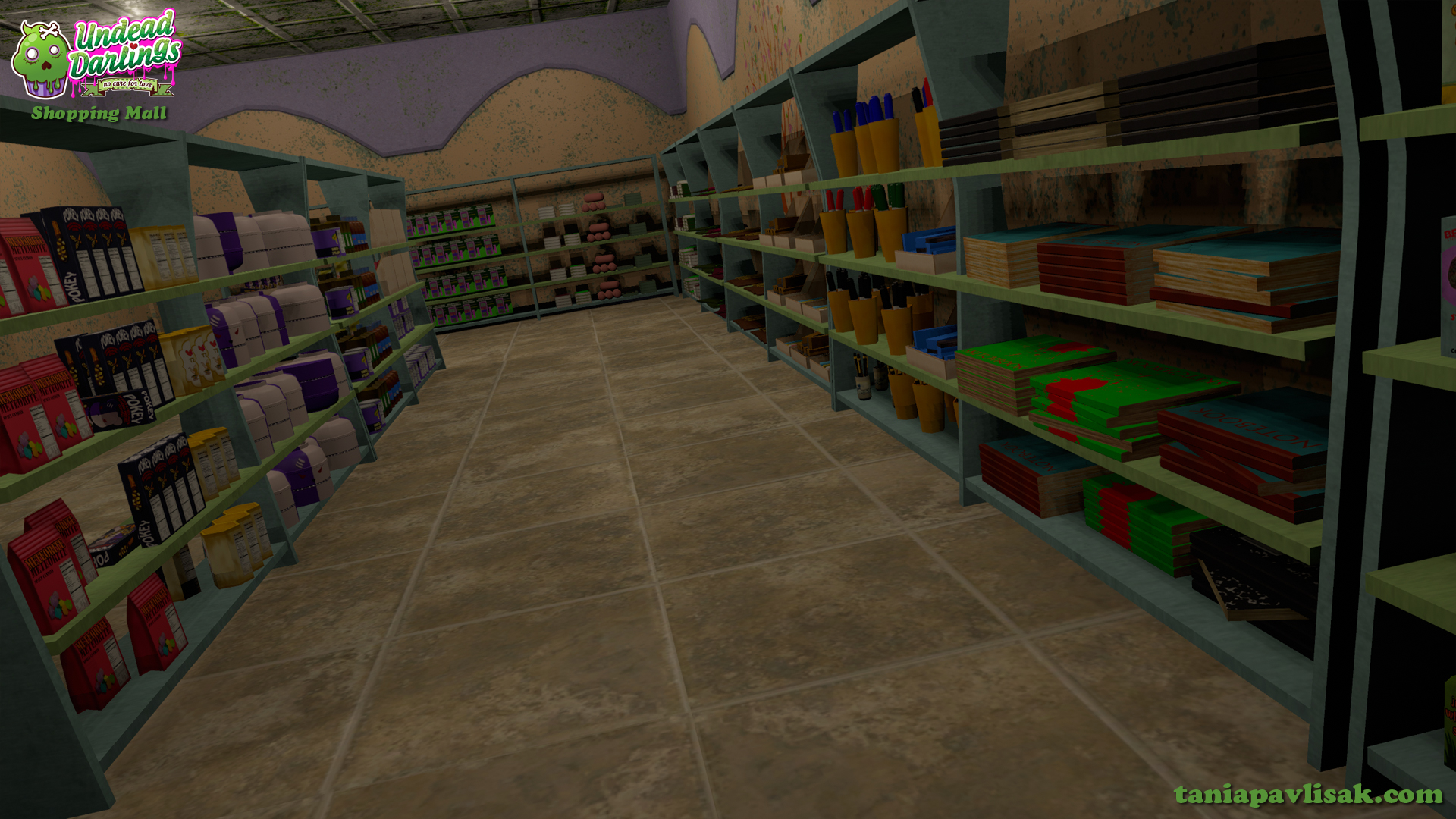 Miscellaneous snacks, household items and stationeries in sundry store