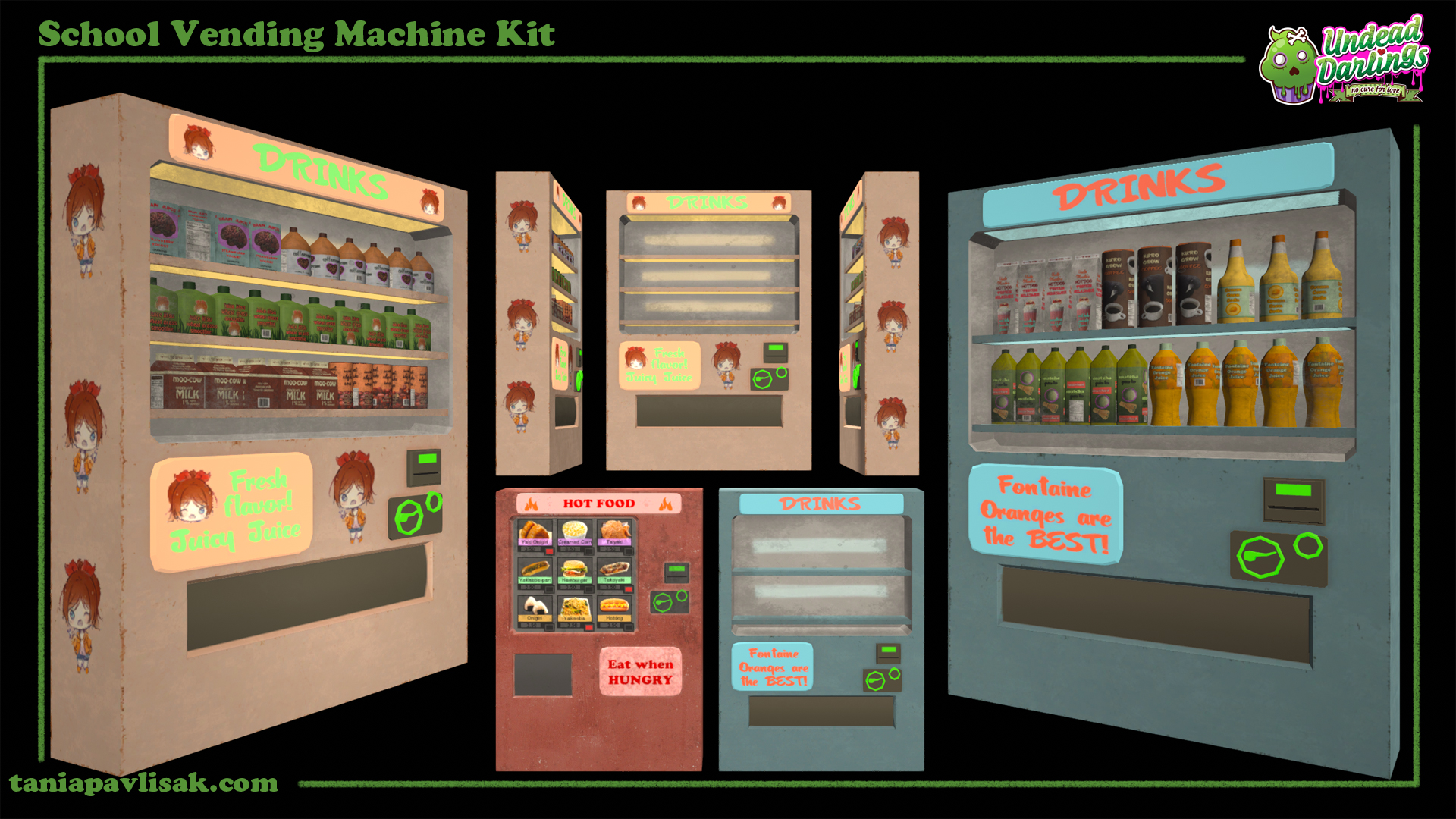 Food and drink vending machines